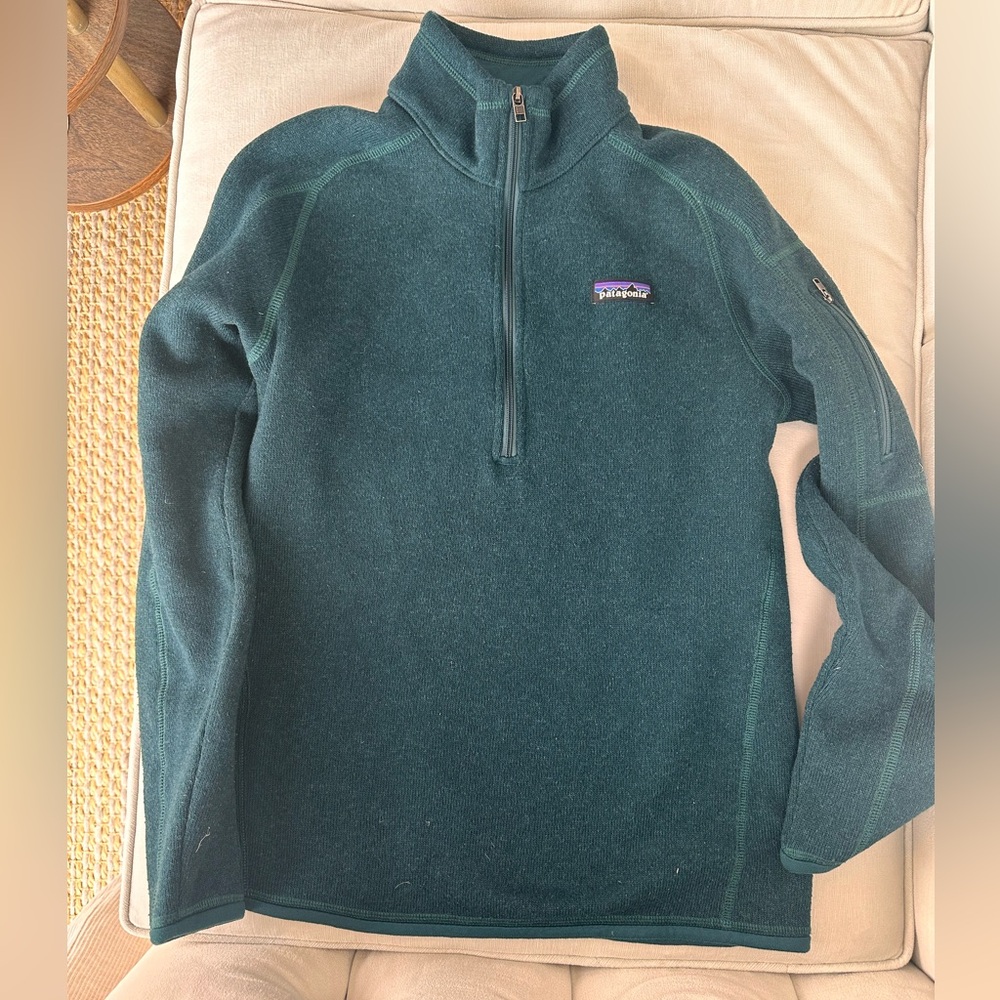 Patagonia Teal Half-Zip Jacket
